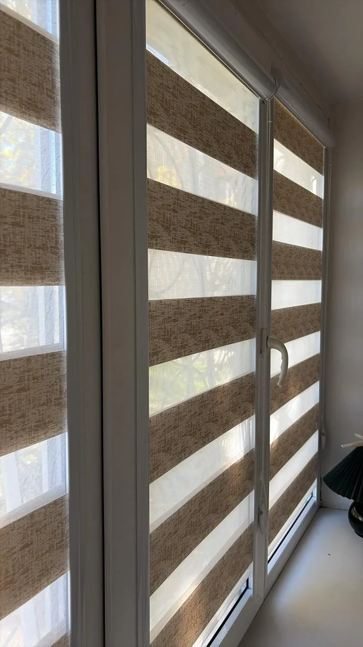 Рулонные шторы зебра день-ночь 29 в Нальчике и КБР на заказ