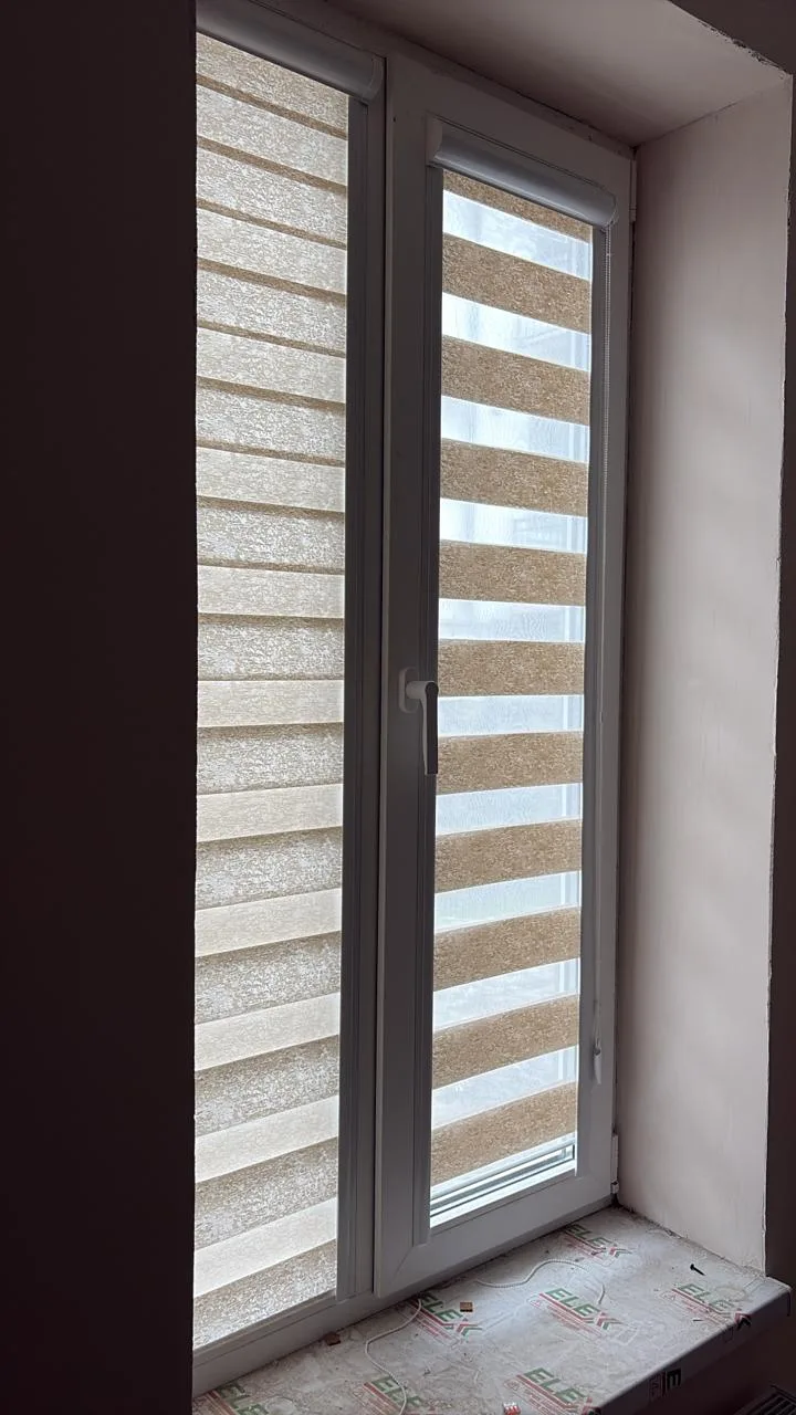 Рулонные шторы зебра день-ночь 40 в Нальчике и КБР на заказ