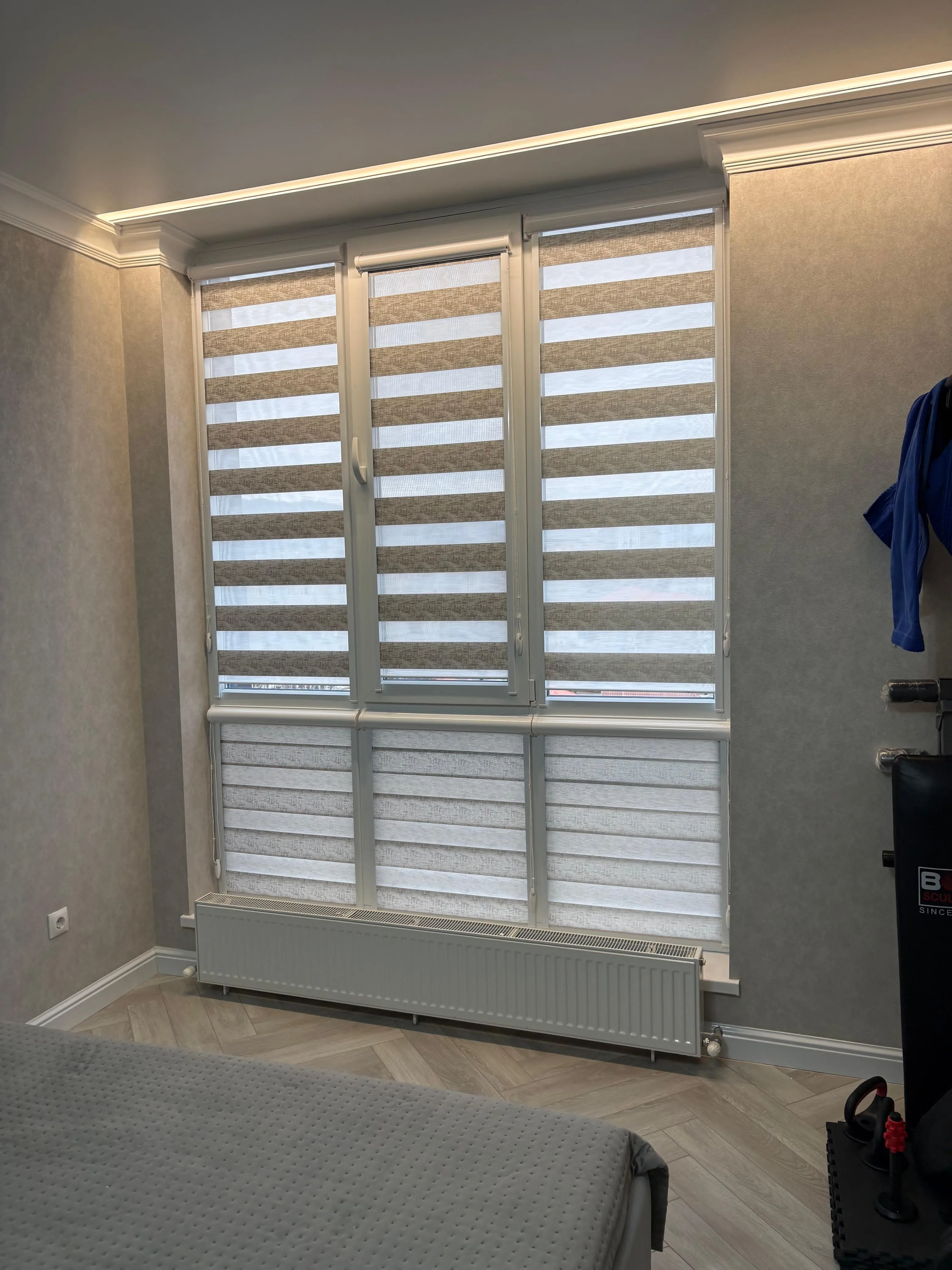 Рулонные шторы зебра день-ночь 87 в Нальчике и КБР на заказ