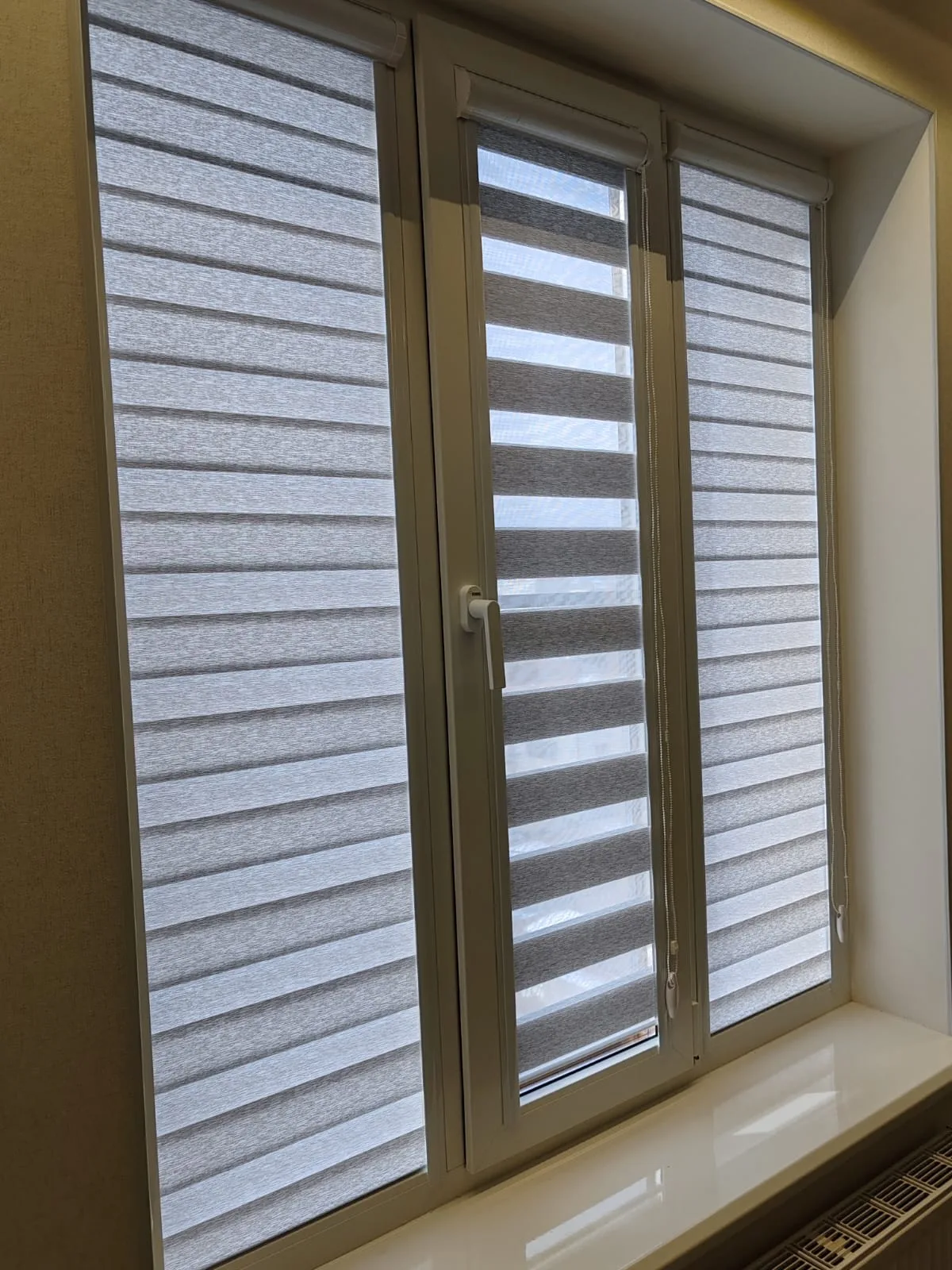 Рулонные шторы зебра день-ночь 107 в Нальчике и КБР на заказ