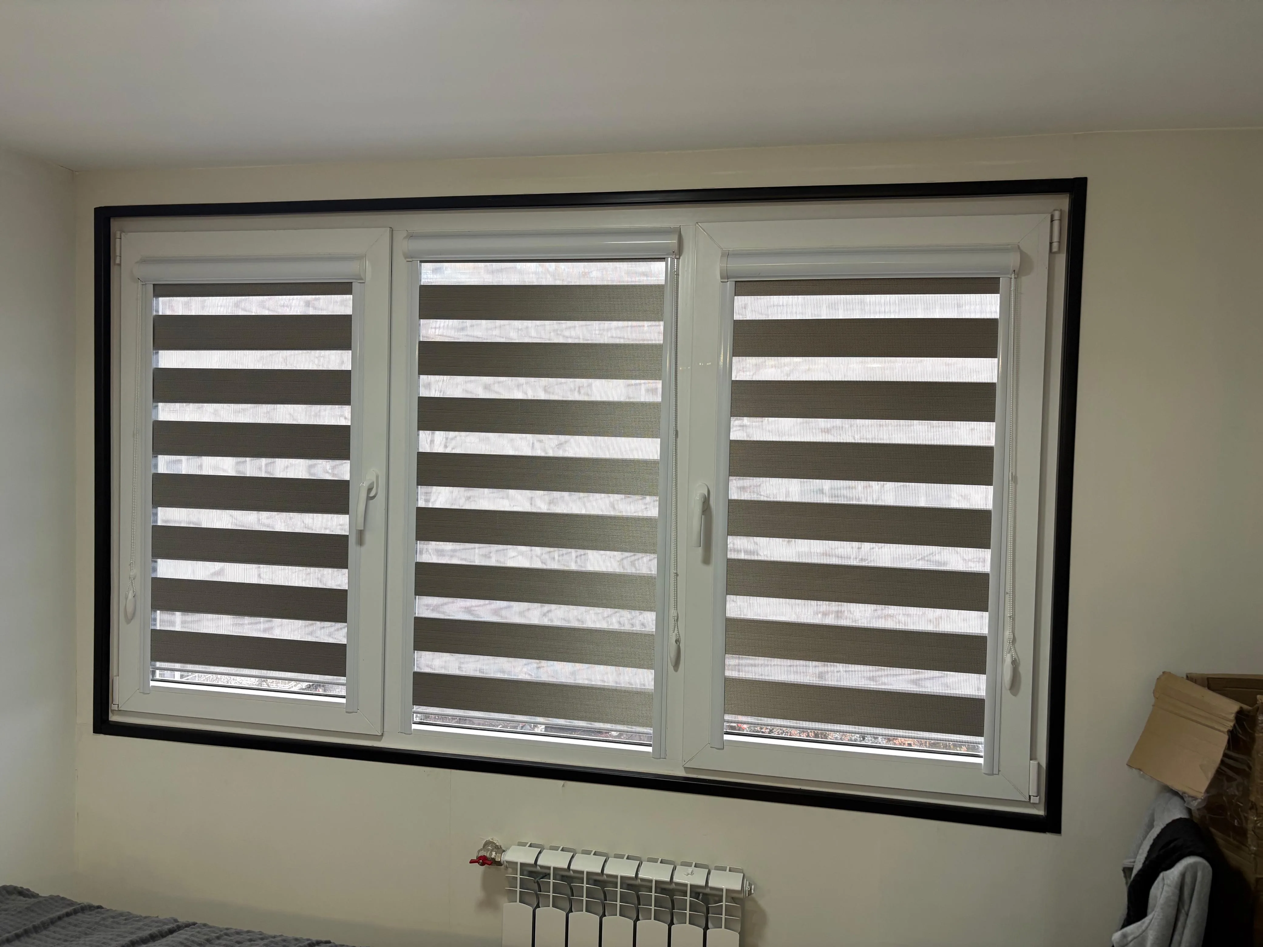 Рулонные шторы зебра день-ночь 117 в Нальчике и КБР на заказ